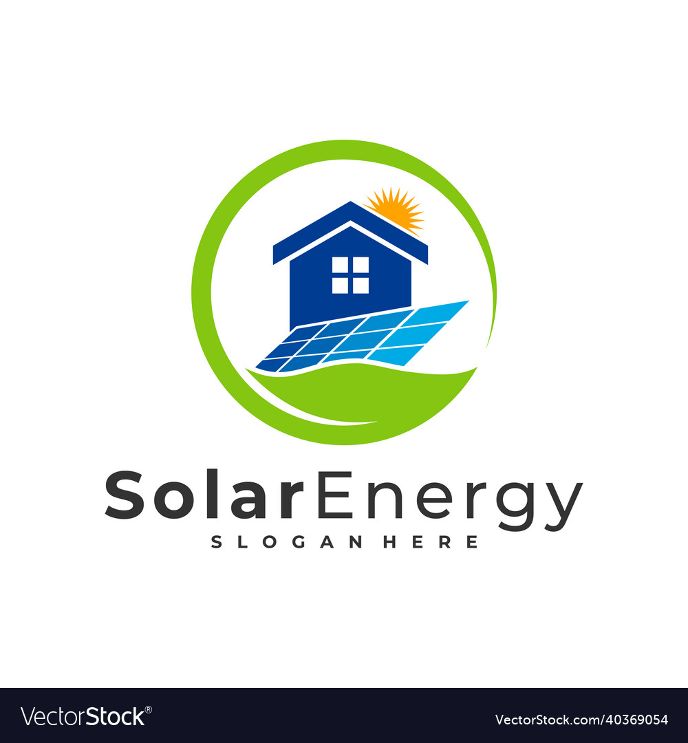 Natur Solar Logo Vorlage kreative Sonnenenergie