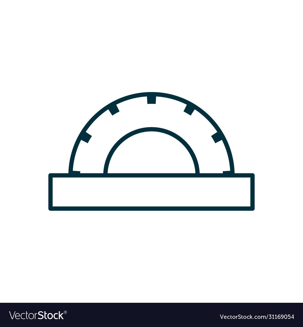 Ruler instrument line style icon design
