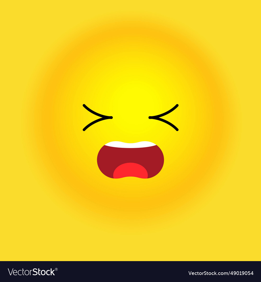 Smile stickers with emotions for printing Vector Image