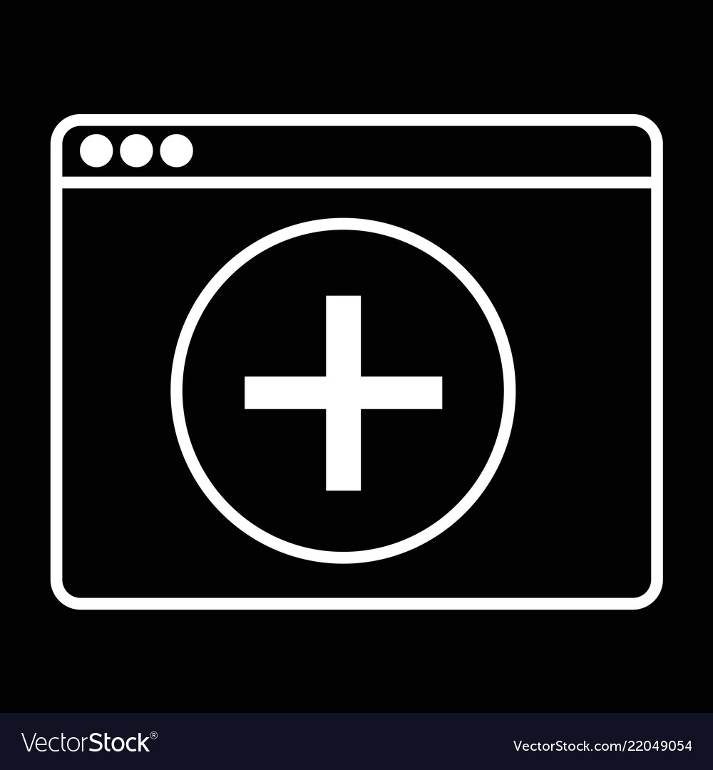 Web browser icon design vector image Web browser icon design