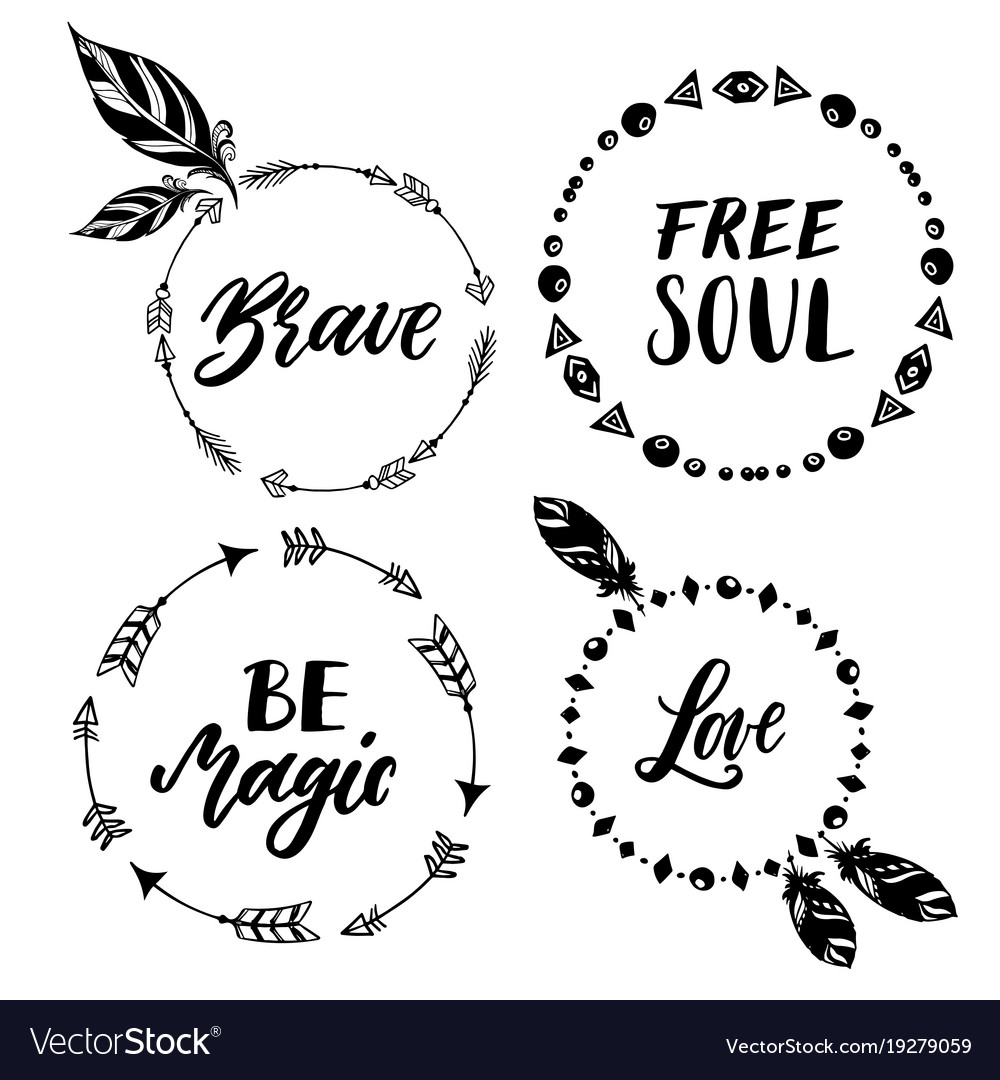 Boho Frames & Elements Collection