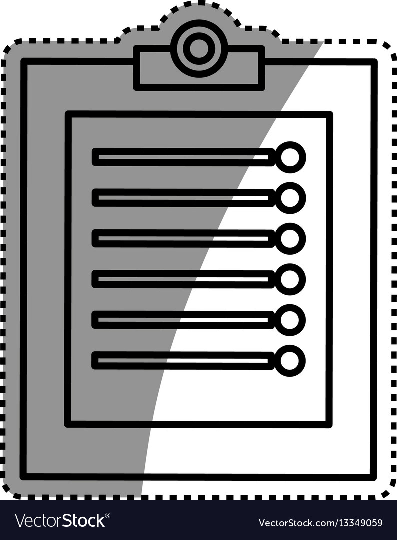 Checklist document sheet