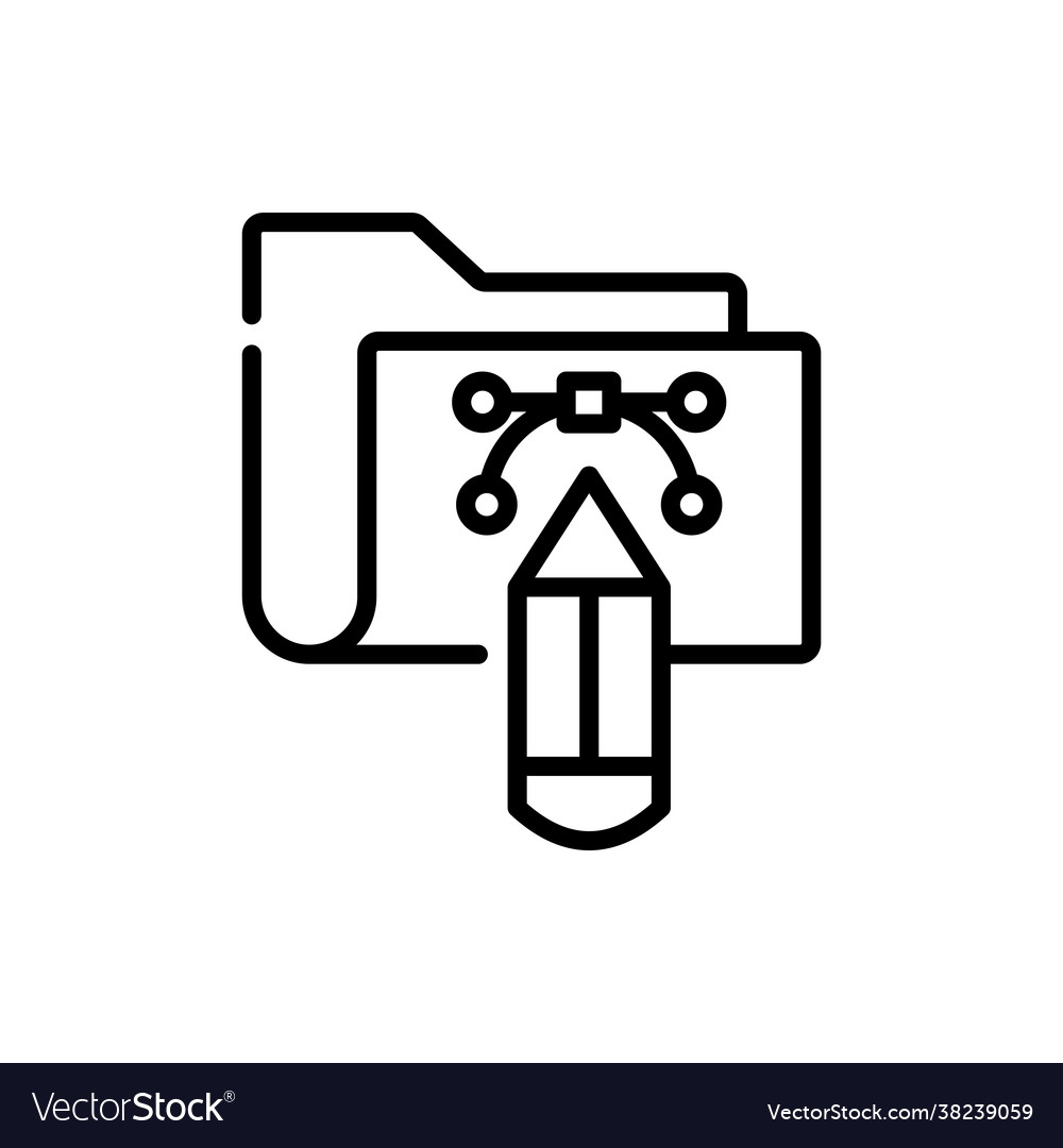 Design folder style vector image Design folder style