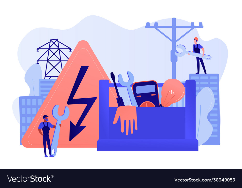 Electrician services concept