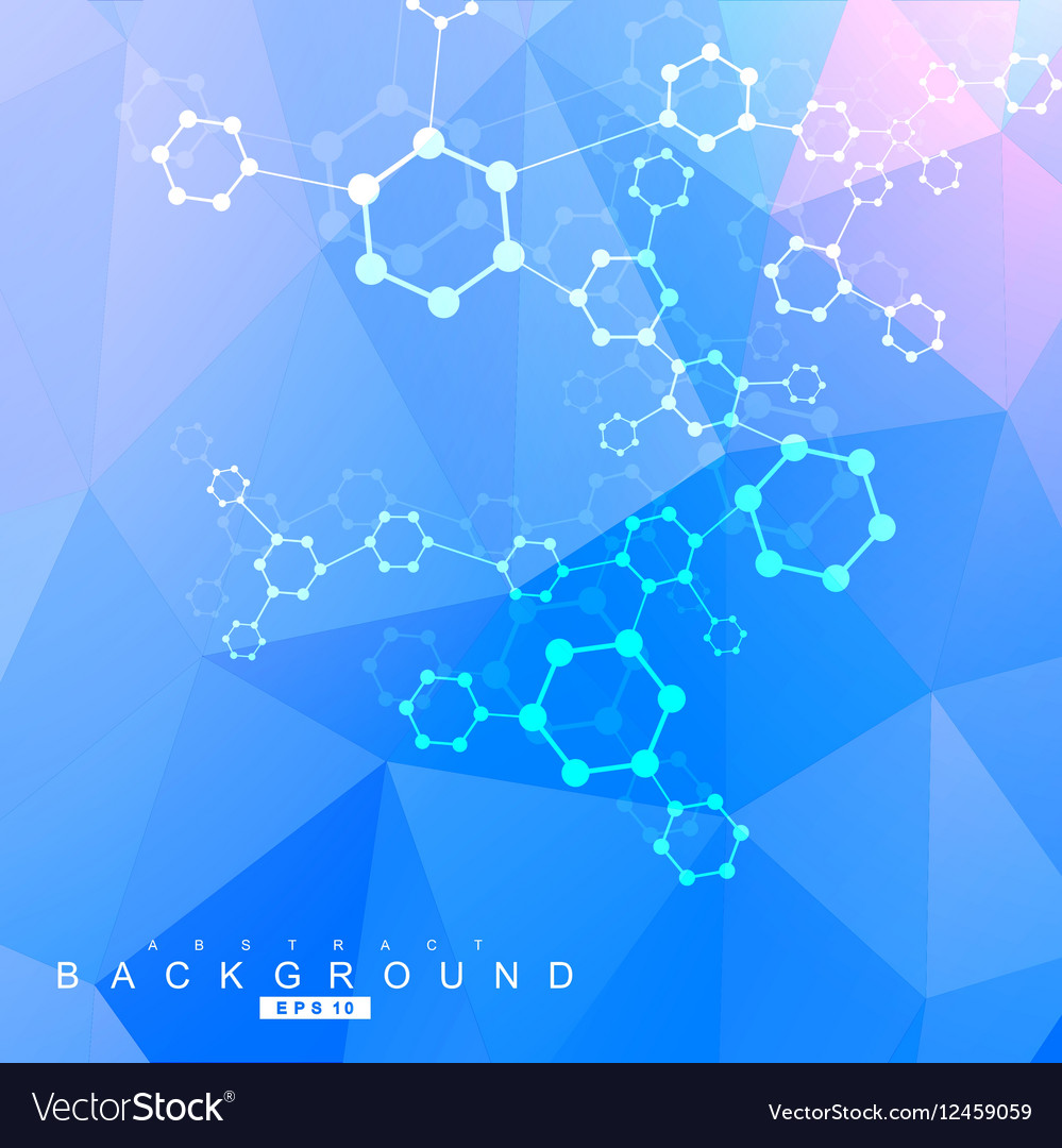 Geometric abstract background with connected line