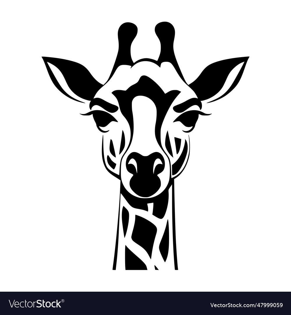 Giraffe wild animal logo Royalty Free Vector Image