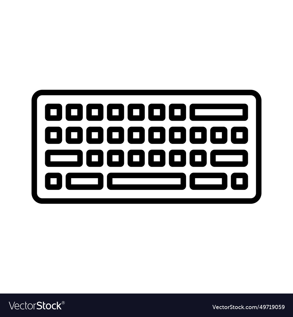 Keyboard icon Royalty Free Vector Image - VectorStock