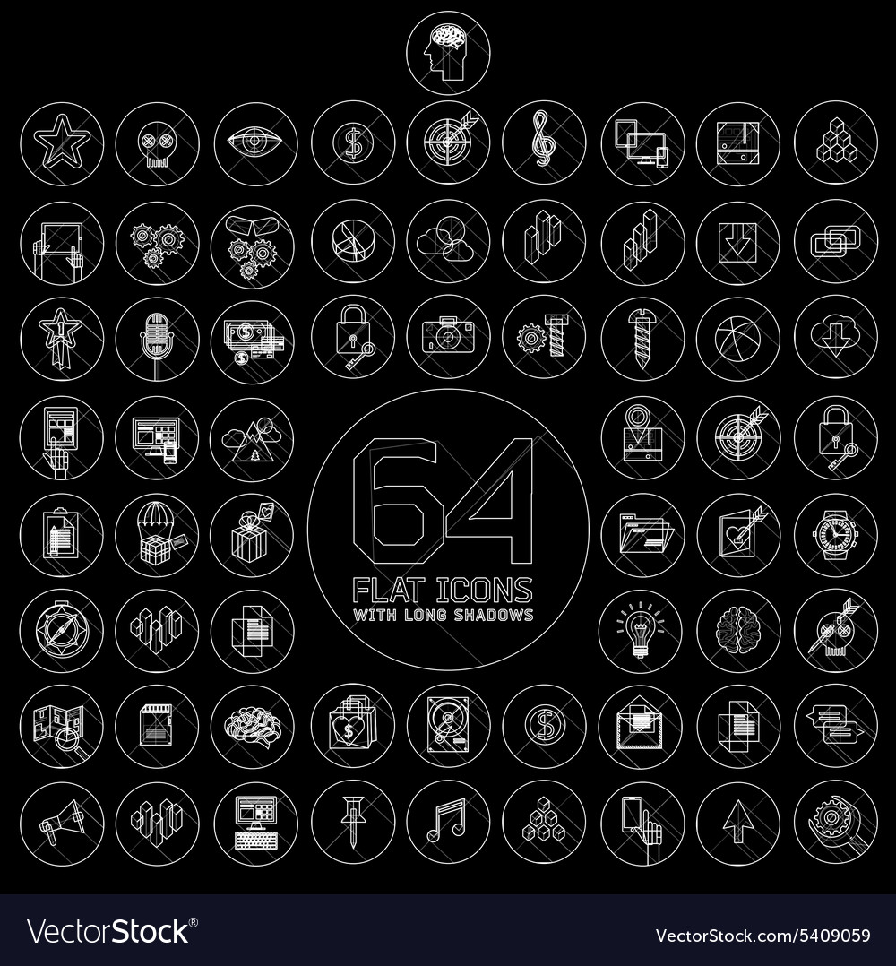 Modern thin line icons for web and mobile