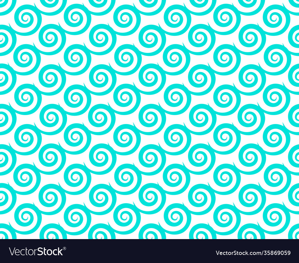 Round swirl pattern seamless background vector image Round swirl pattern seamless background