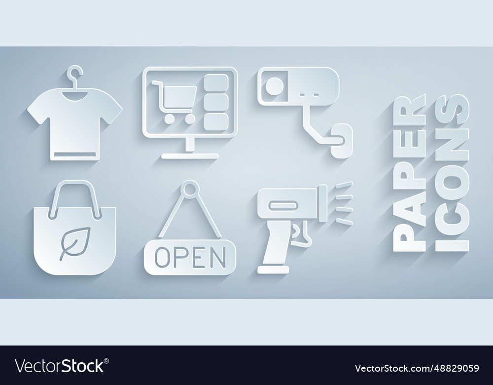 Set hanging sign with open security camera