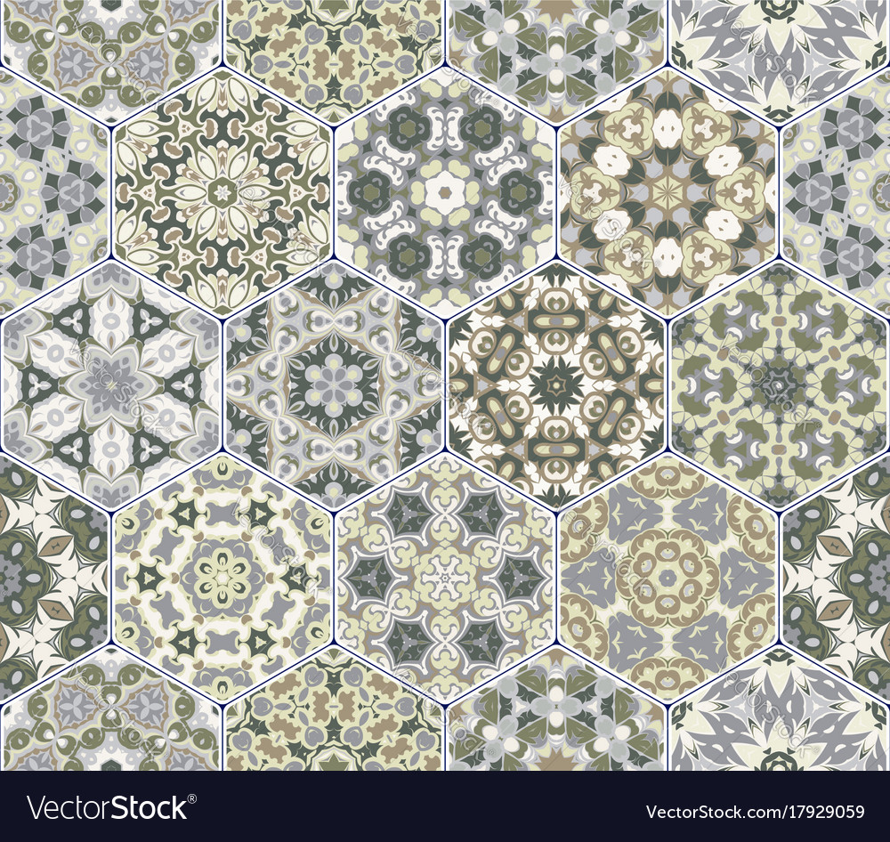Set of hexagonal patterns