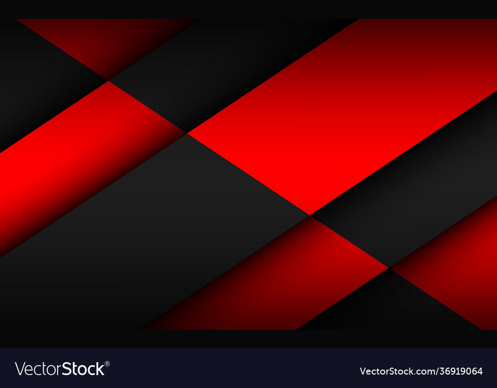 Black and red material background overlap layers