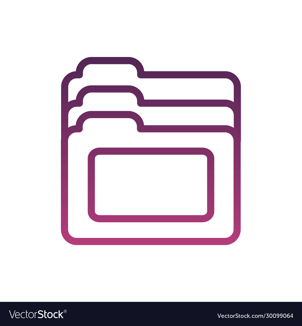 Folder file document line style