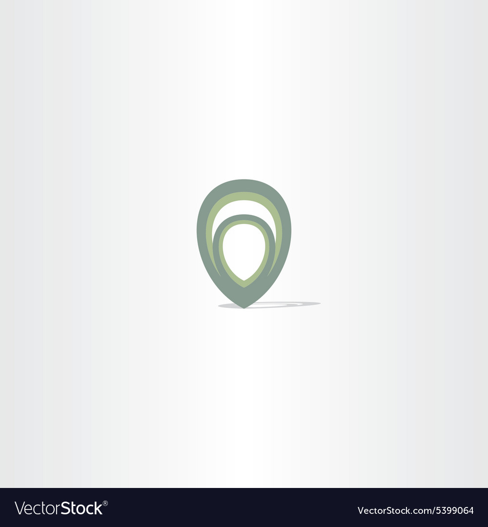 Green map pointer abstract marker symbol