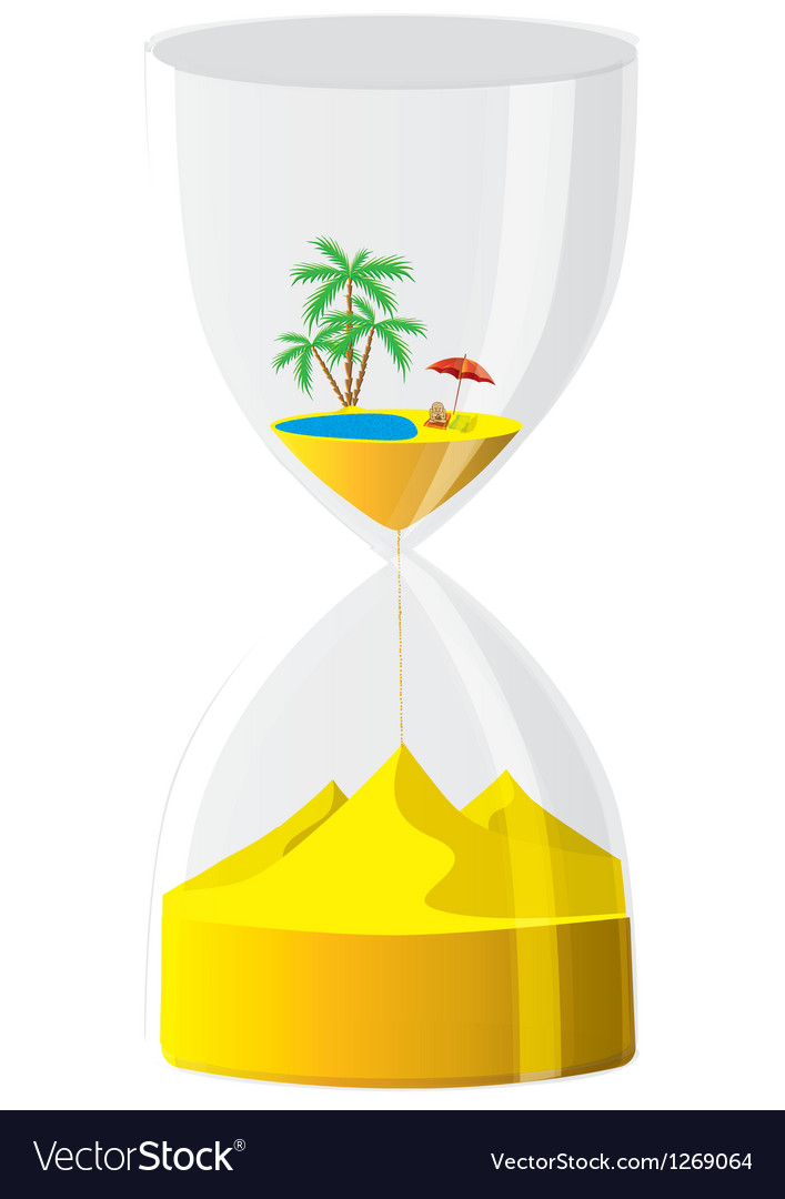 Hourglass the inevitable time