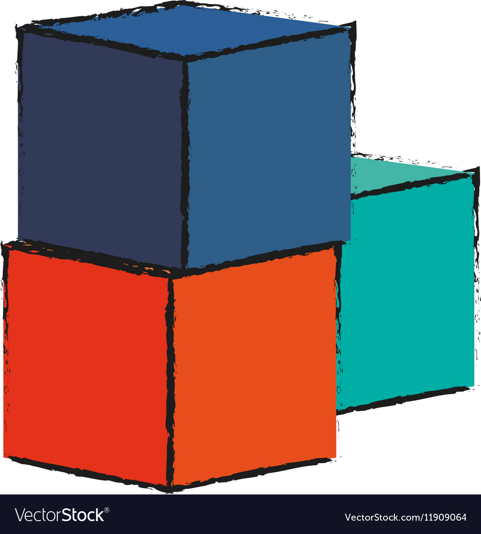 Isolated block toy design