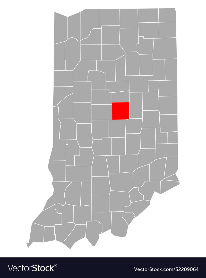 Landkarte hamilton in indiana