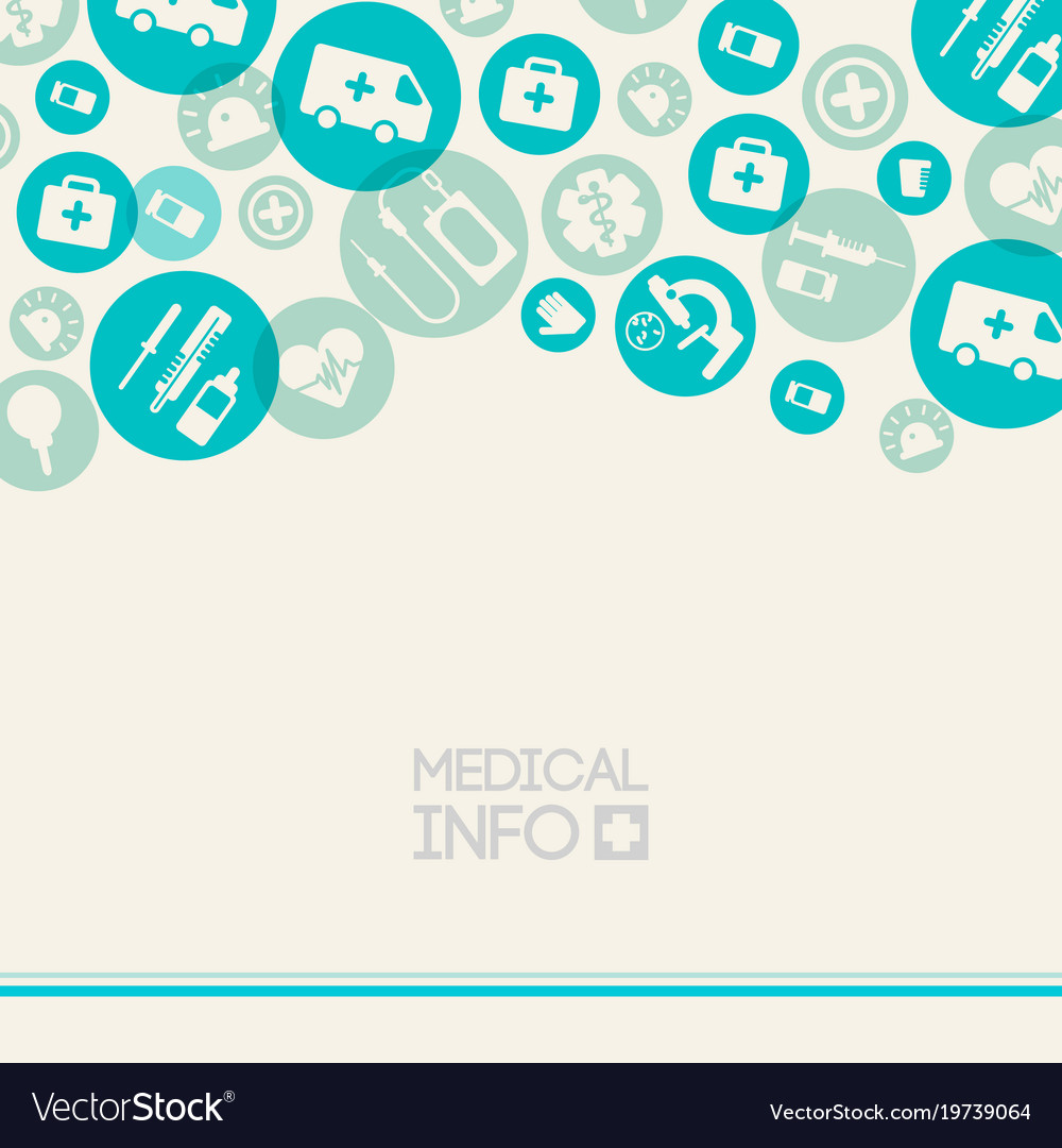 Medical care background Royalty Free Vector Image