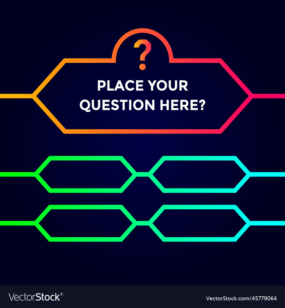 Quiz template background this design Royalty Free Vector