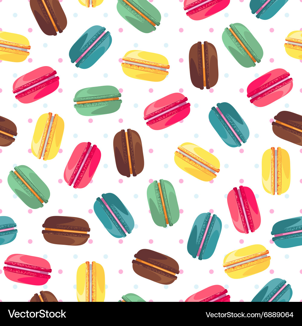 Seamless pattern with tasty donuts Royalty Free Vector Image