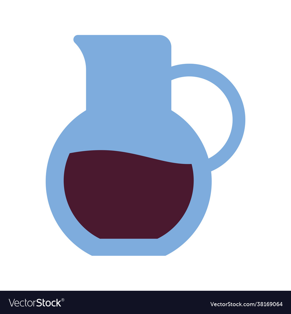 Transparent wine jar Royalty Free Vector Image