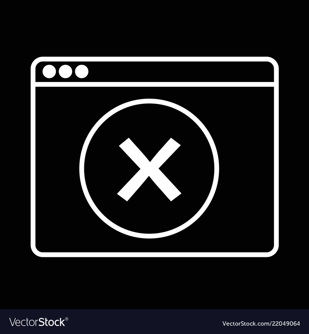 Web browser icon design vector image Web browser icon design