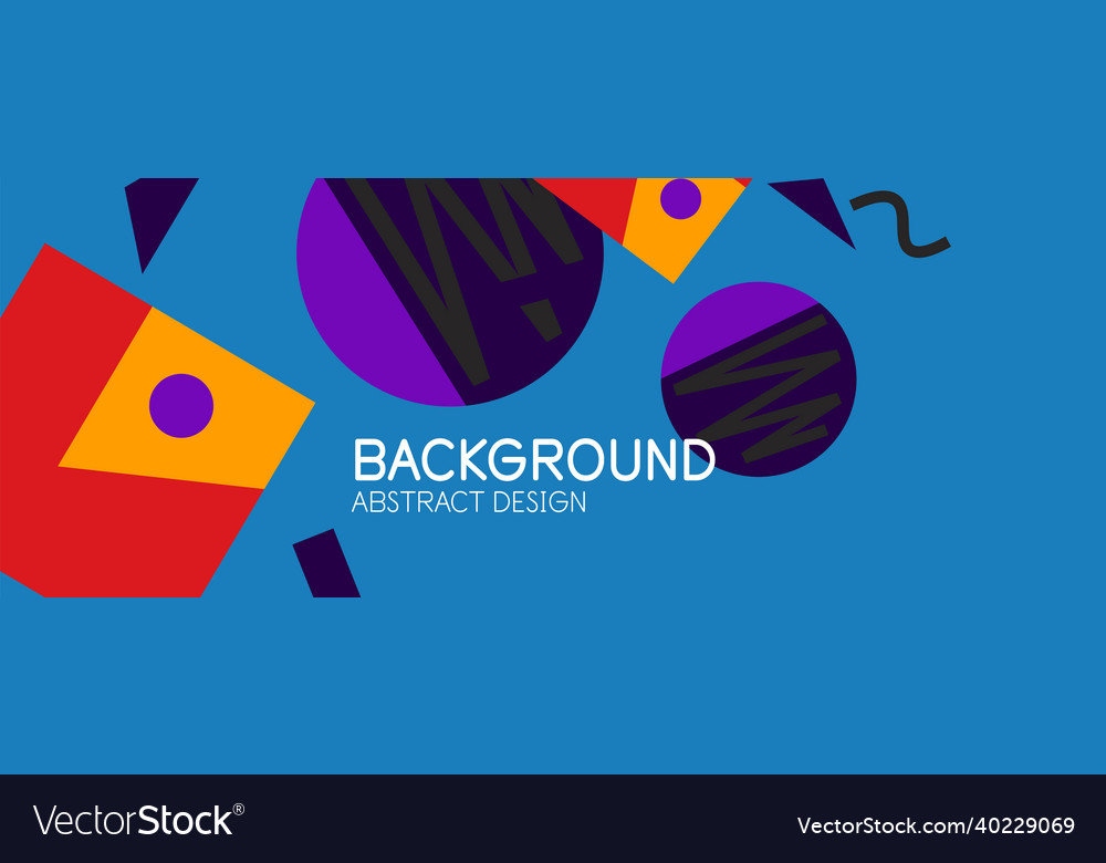Abstract background blocks lines triangles