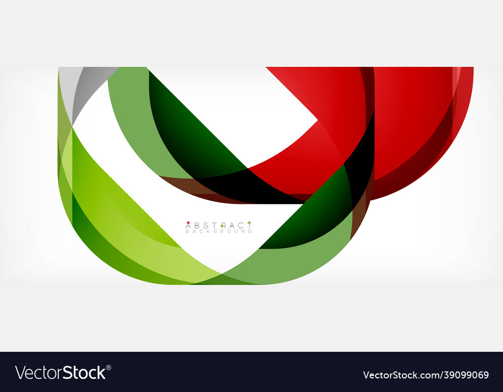 Abstract square shape with overlapping waves