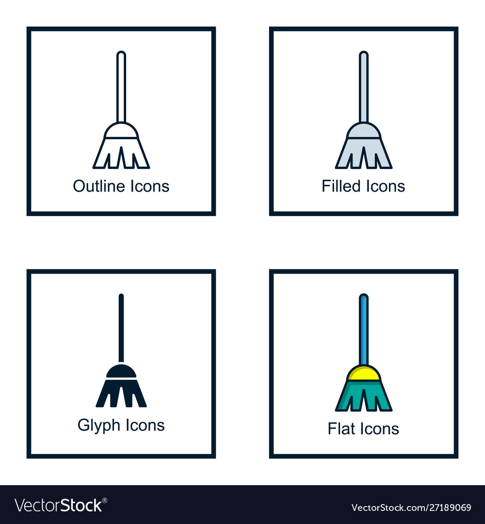 Broom icons
