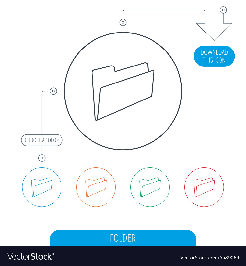 Folder icon accounting audit sign