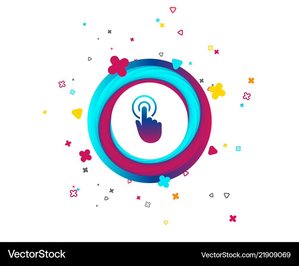 Hand cursor sign icon pointer symbol Royalty Free Vector