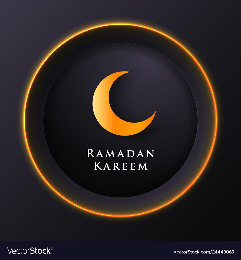 Islamic circle for ramadan kareem greeting banner Vector Image