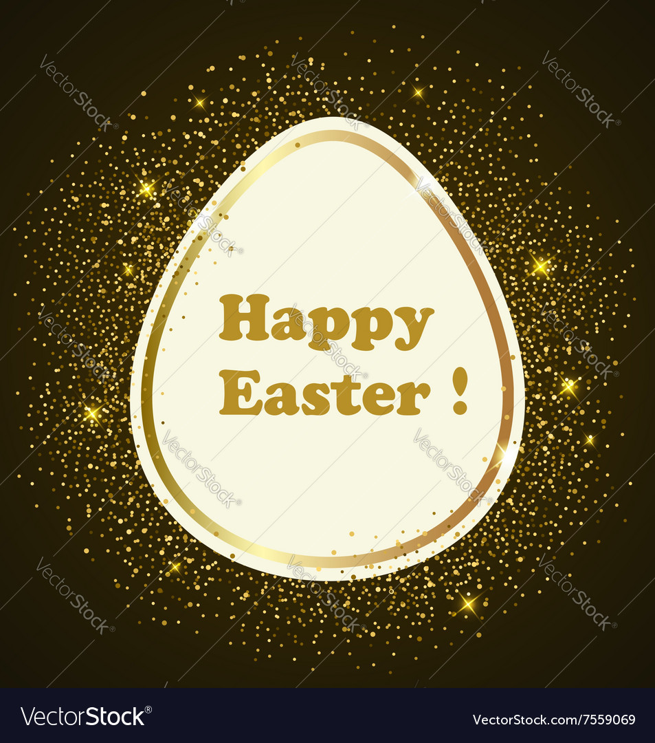 Luxury easter background Royalty Free Vector Image