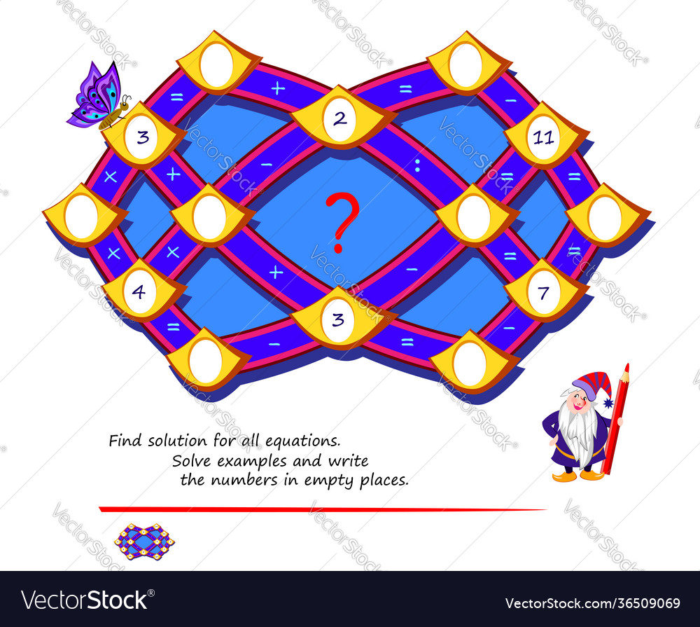 Math logic puzzle game for smartest find solution