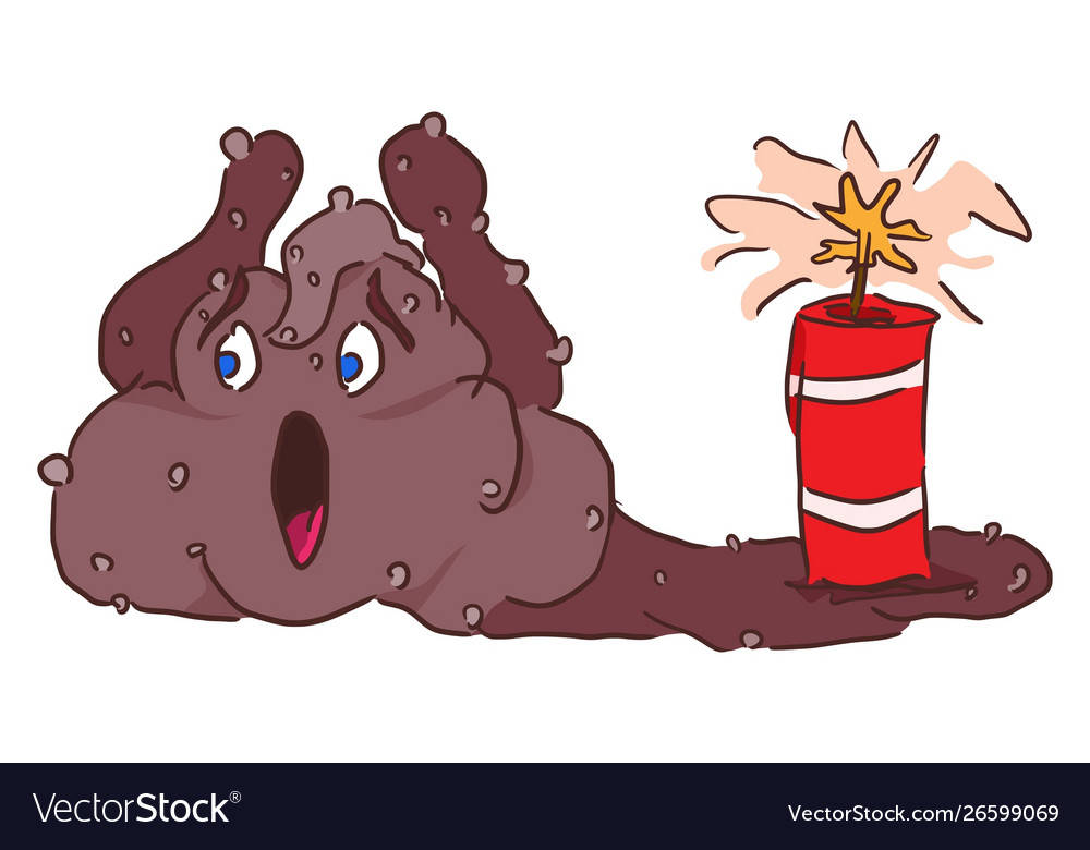 Monster flows from dynamite funny character
