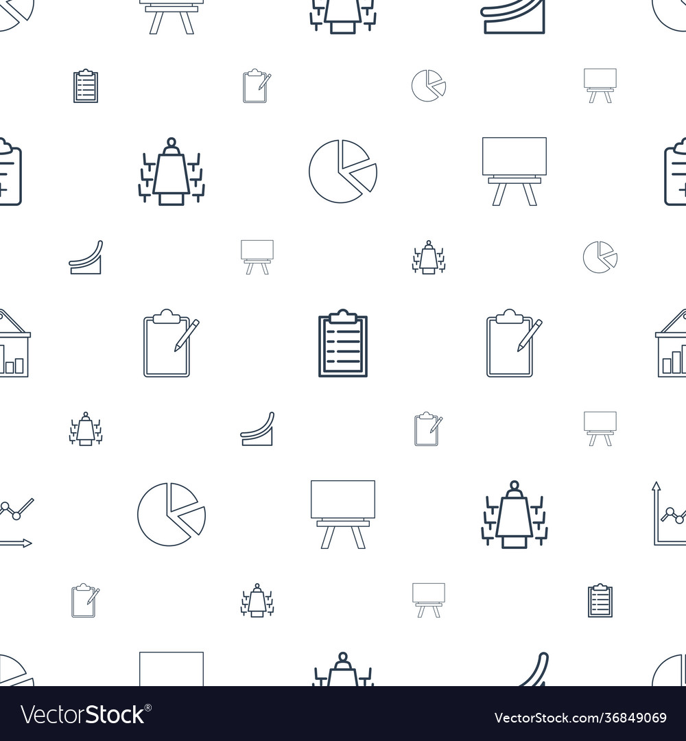 Report icons pattern seamless white background