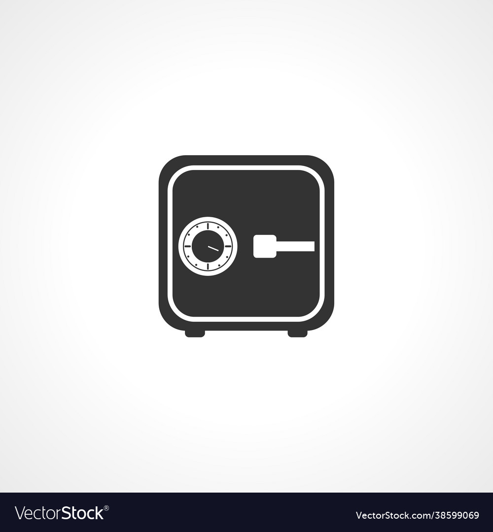 Safe icon isolated simple