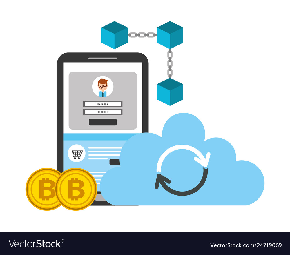 Smartphone cloud computing blockchain bitcoins