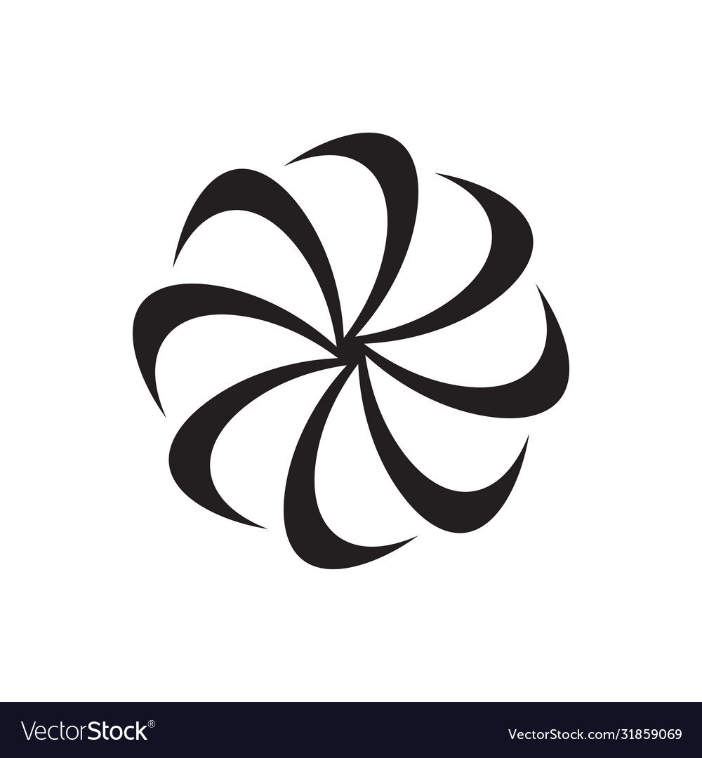 Spinning twited icon design vector image Spinning twited icon design