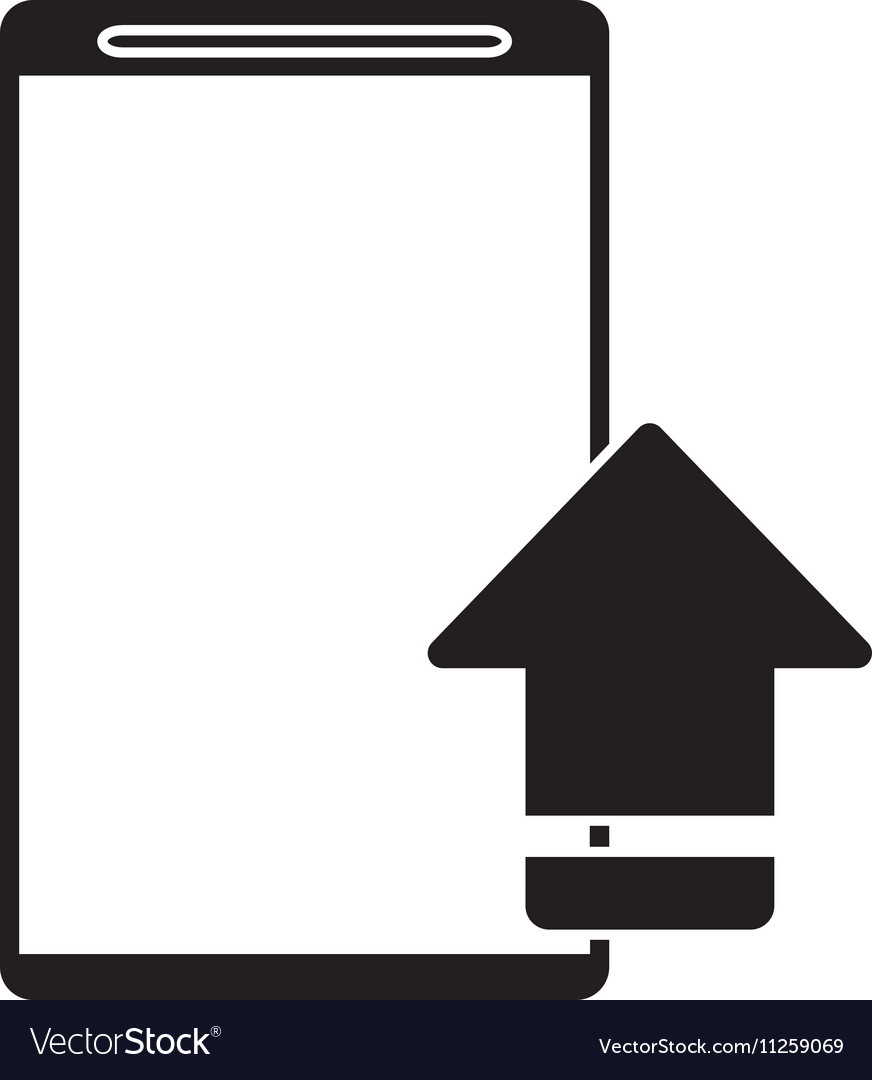 Upload arrow of digital concept