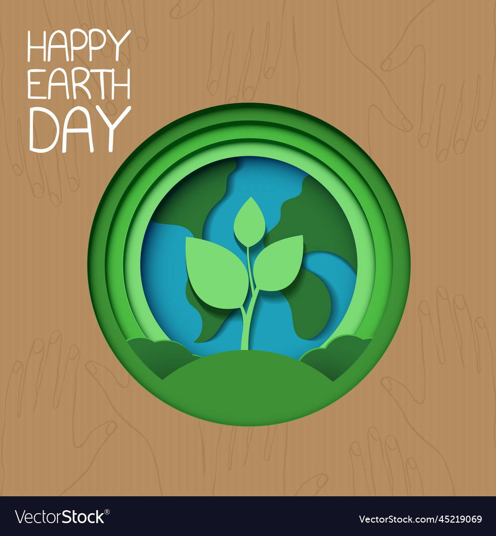 With the globe and world map for saving vector image With the globe and world map for saving
