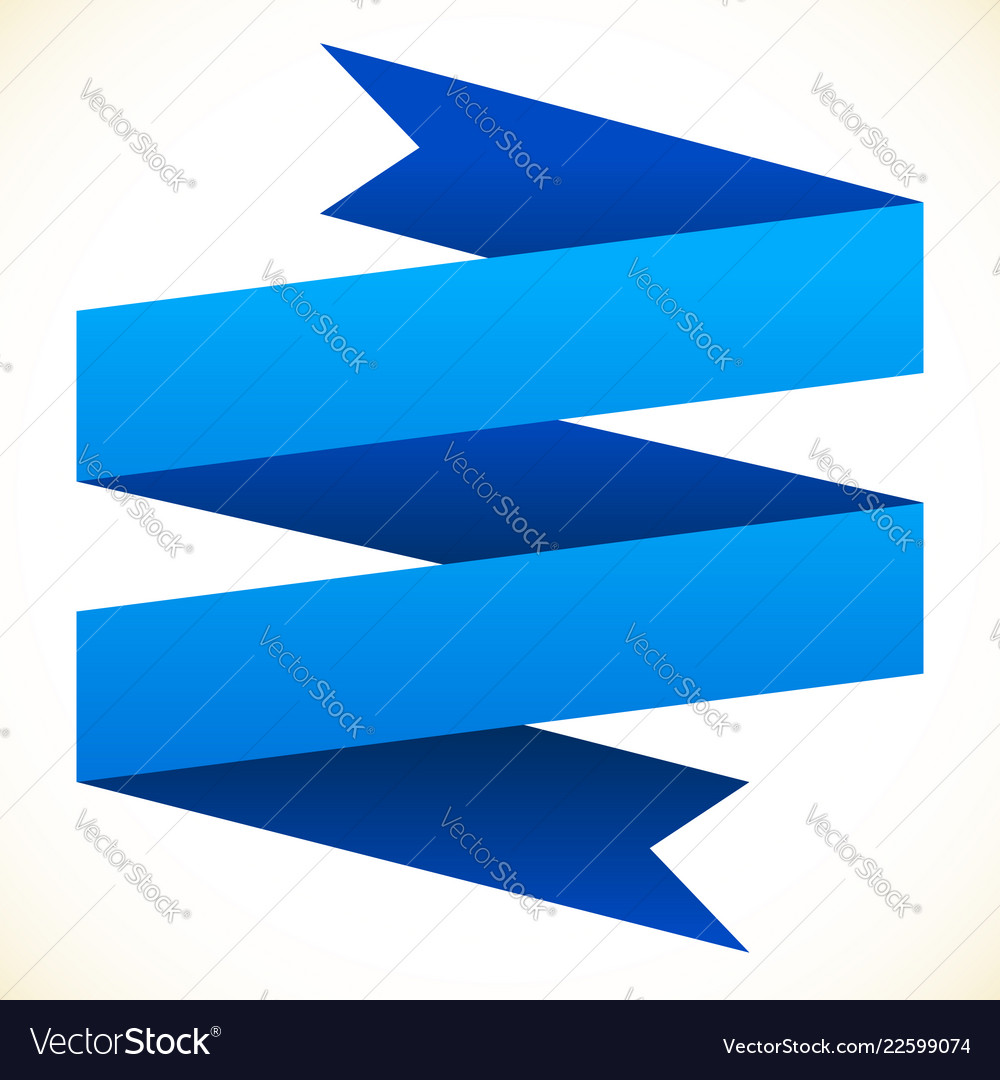 3d Double Banner Ribbon Design Element Banner Vector Image