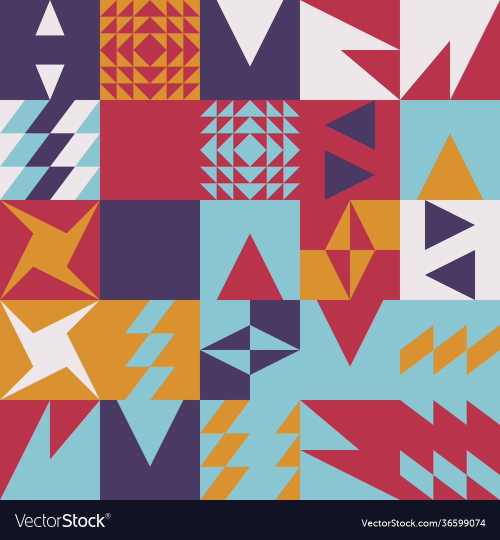Abstract pattern design elements vector image Abstract pattern design elements