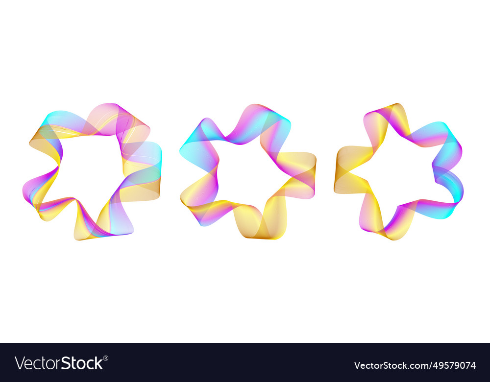 Abstract round wave line circle background vector image Abstract round wave line circle background