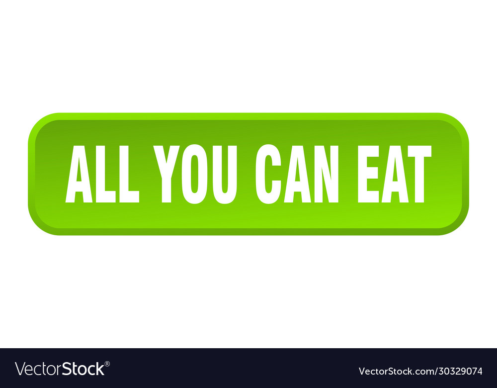 All you can eat button square 3d