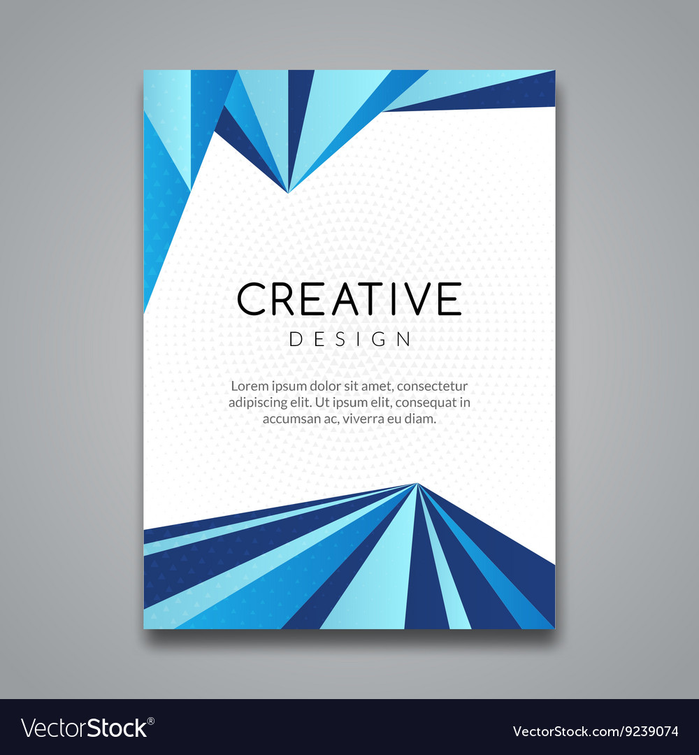 Business report design flyer template background Vector Image