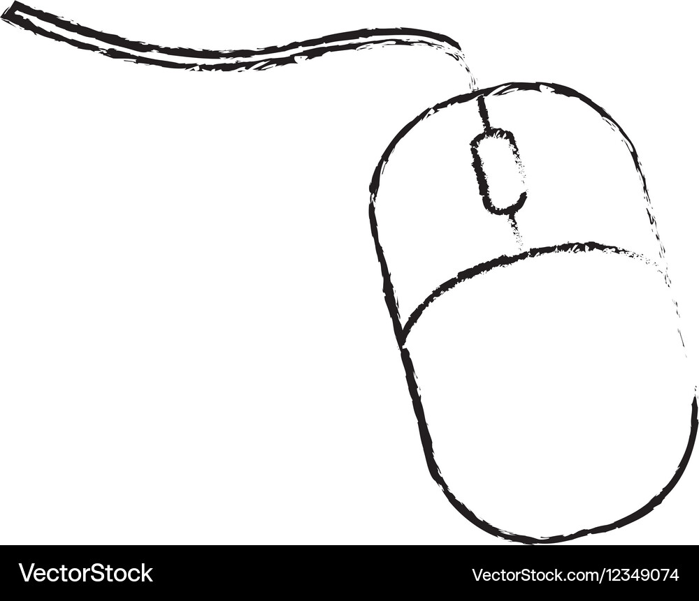 Computer mouse device Royalty Free Vector Image