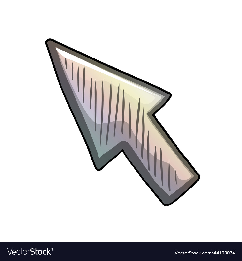 Cursor arrow on white background vector image Cursor arrow on white background