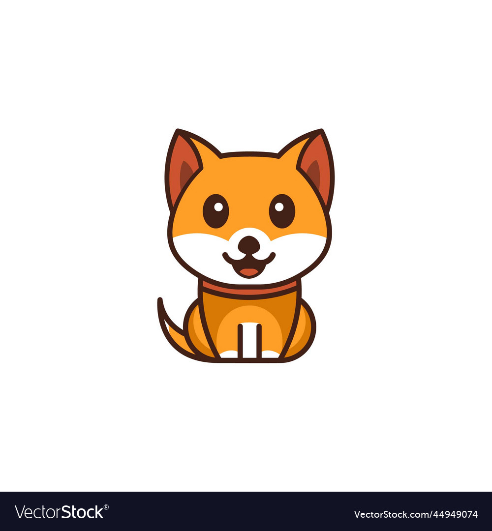 Cute Siba Design Royalty Free Vector Image - Vectorstock