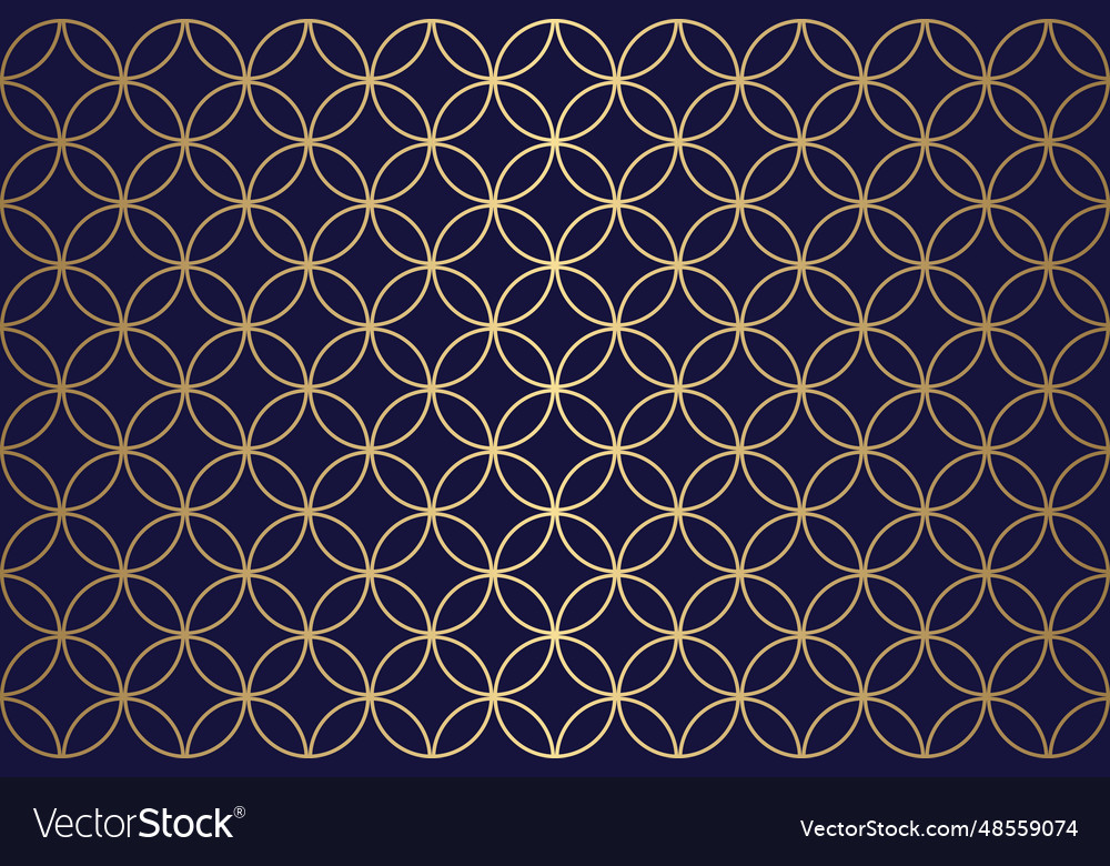 Gold Shippo Circle Pattern